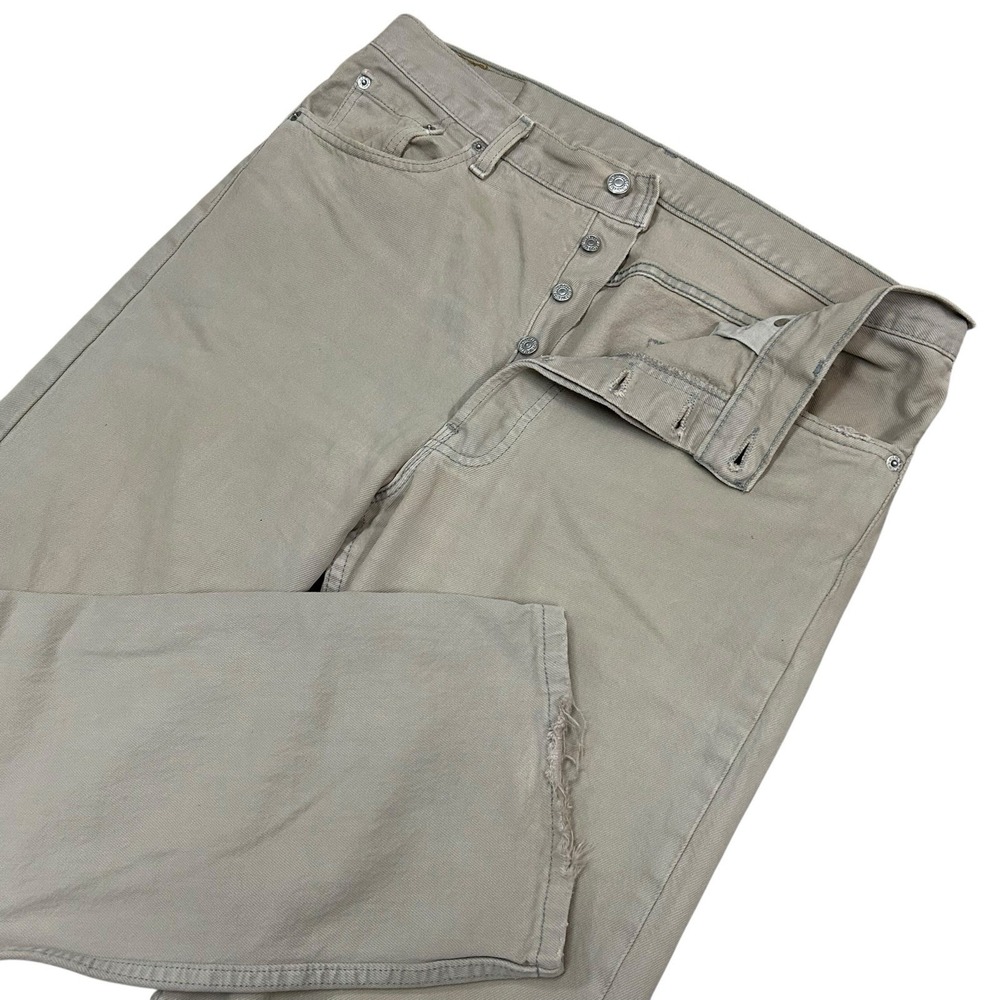 Vintage Levis 501XX Made In USA Jeans Mens 36X32 Gray Button Fly Denim Fat Tag‎